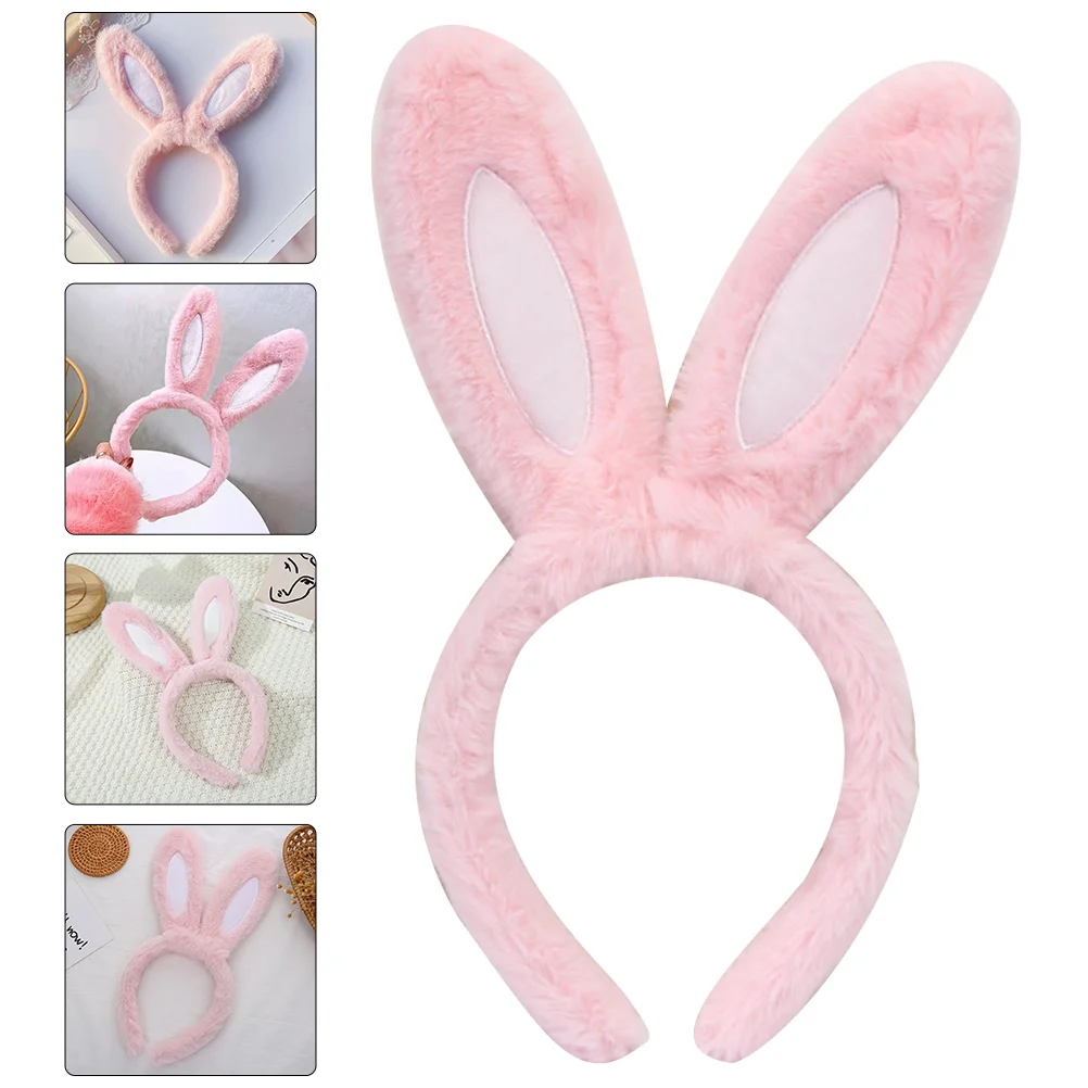 Bunny Dress Headband Girls Headbands Rabbit Ears Korean Version Women Hair Accessories Plush Fabric for Cartoon Miss Decoration