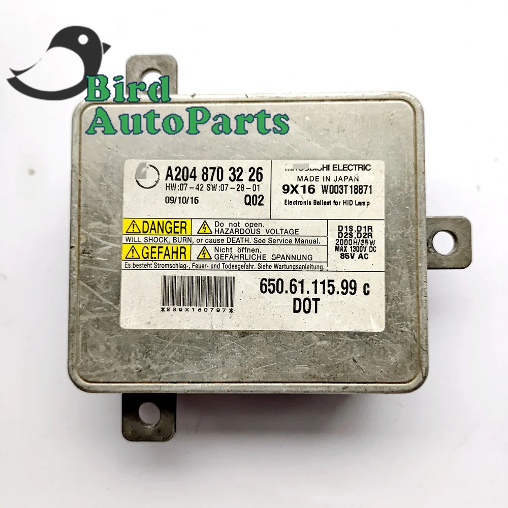 

A2048703226 Original Genuine A204 870 32 26 D1S Xenon Headlight Ballast Control Module 650.61.115.99 C For Benz GLK X204