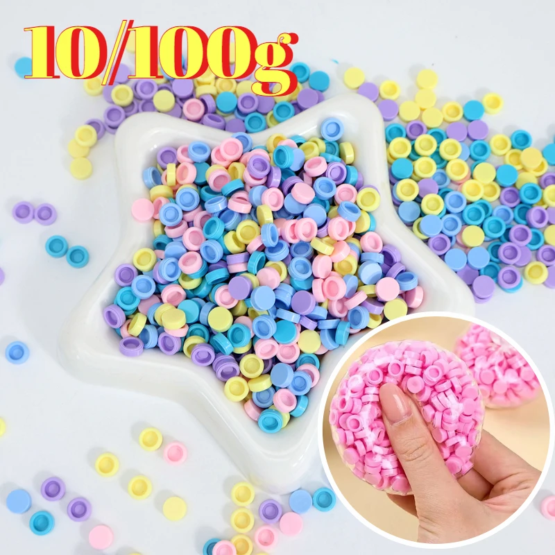 Small Round Granules Beads Filler for DIY Squishy Bobo Ball Plug Beads Squeeze Toy Stuffing Handmade Stress Relief Craft Accesso