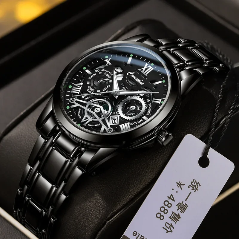 

Foreign trade hollow men's watch