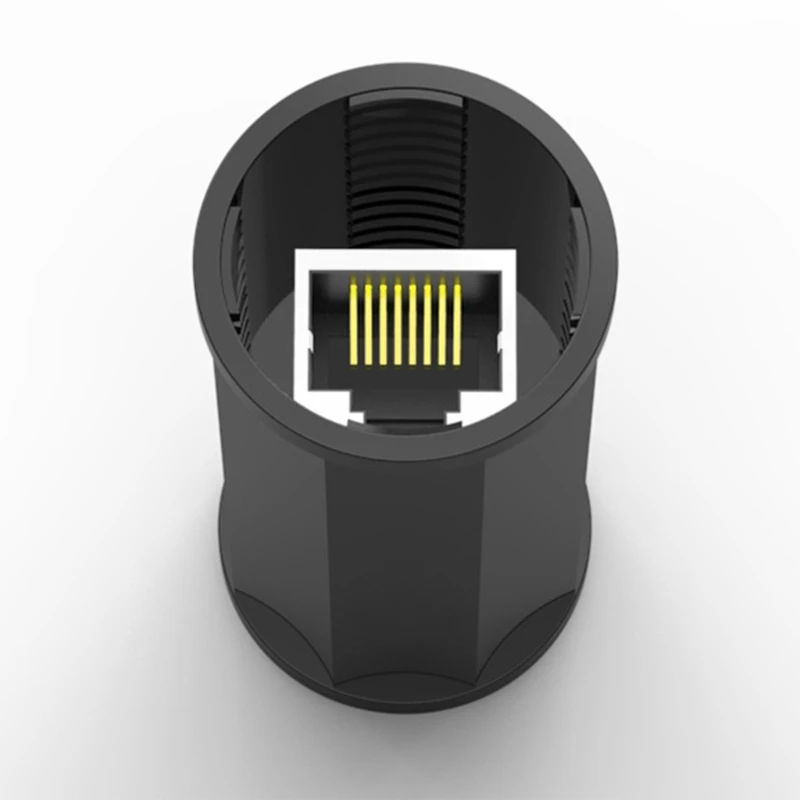 Conector impermeable RJ45 Cat5/Cat5e/Cat6 Cable Ethernet Acoplador doble cabezal