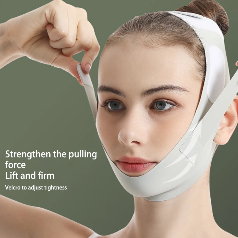 Herbruikbare Gezicht Afslanken Bandage V Lijn Bandage Vrouwen Kin Wang Lift Up Riem Gezichtsmassage Band Gezicht Huidverzorging Schoonheid Gereedschap