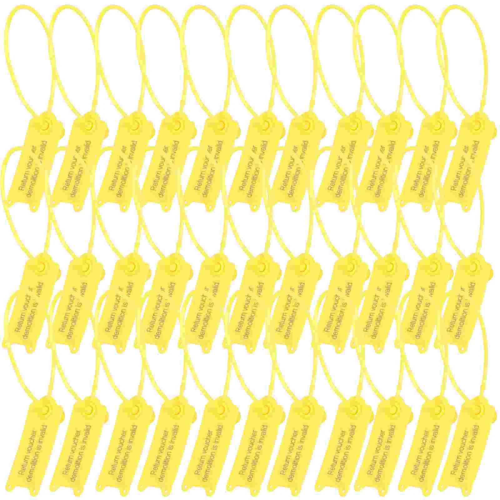 100 Pcs Product Label Cable Ties Self-locking Labels Clothing Shipping Tags Zip Sign Board Wire Clips