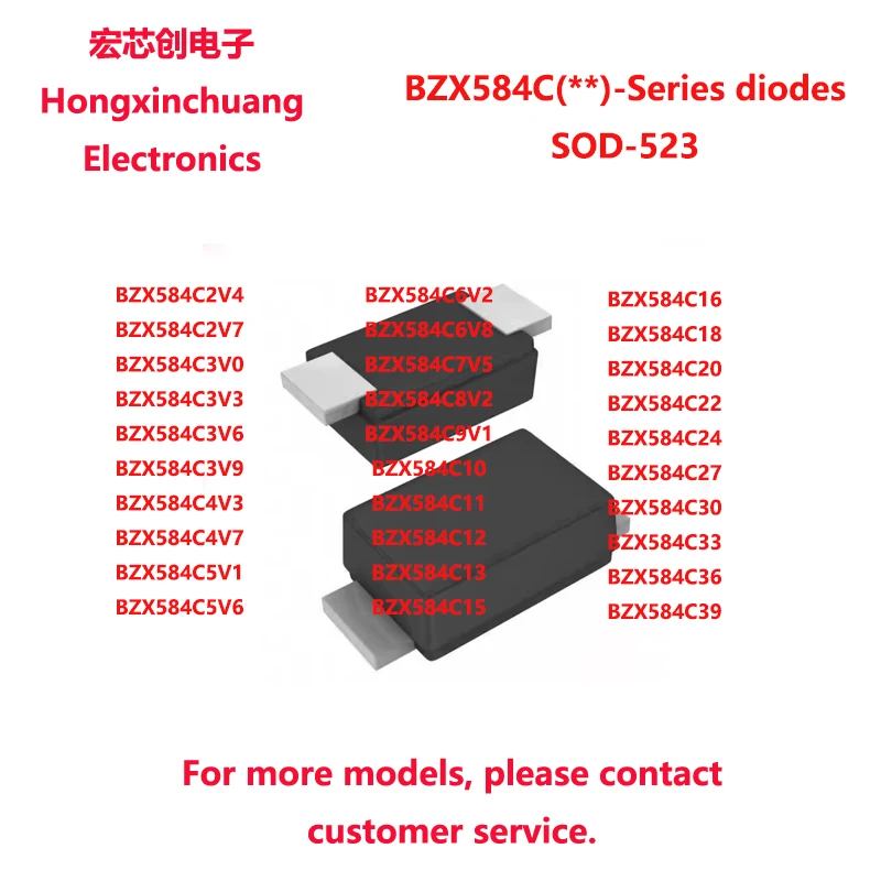 BZX584C6V2 BZX584C6V8 BZX584C7V5 BZX584C8V2 BZX584C9V1 BZX584C10 BZX584C11 BZX584C12 BZX584C13 BZX584C15