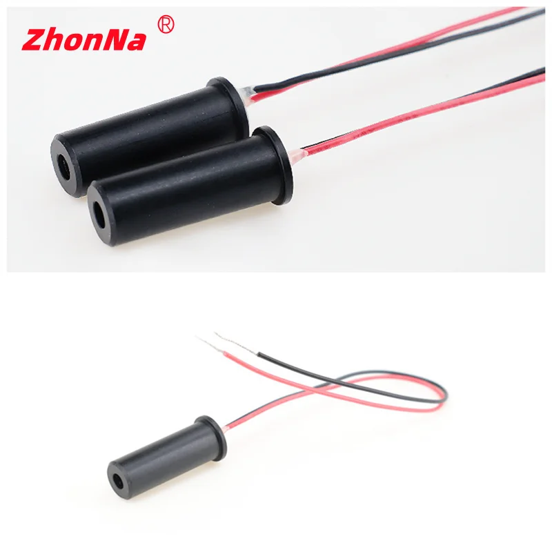 7.5X21mmRed 635nm 5mW Dot Laser Modul DC Enter 3V/5V Metal BronzeHead Target Photoelectric Source manufacturerFree Customization