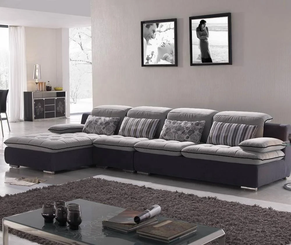 

for 7-Seater L-Shape Minimalist Wooden 3-Piece Fabric Sofa Set Living Room Removable Cover Leather Velvet Unique Section Sofa