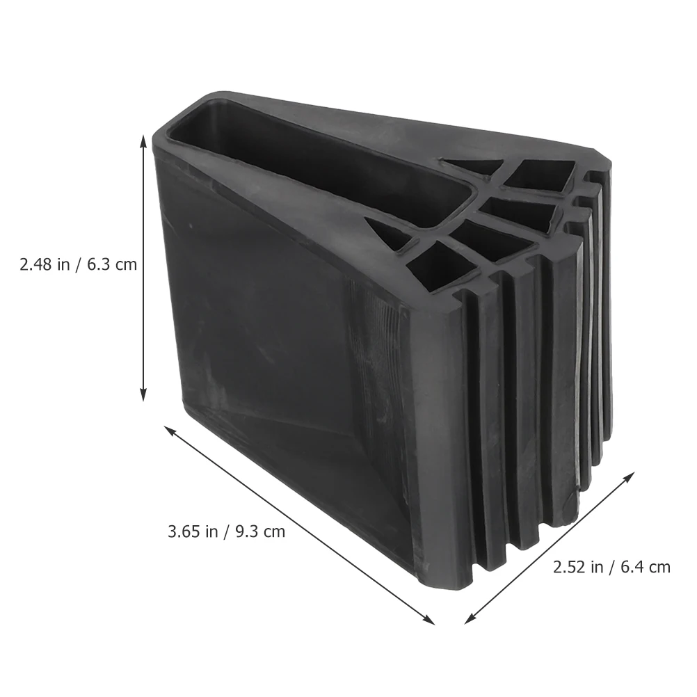 Foldable Retractable Rubber Ladder Feet Pads Black Extra Large Base Wear Resistant Anti Slip Protective Covers Floor