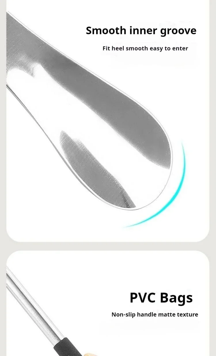 1/2 Stücke Einziehbare Schuhlöffel aus Metall 31 cm-65 cm Schuhlöffel mit langem Griff Schwangere Frau Ältere Schuhlöffel Einziehbarer Schuhspatel – Detail 6