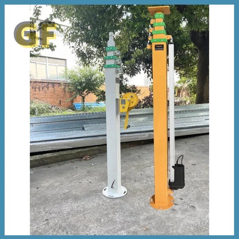 Portable 50Kg Steel Self Propelled Vertical Galvanize And Powder Coat  Electric Mast Lift