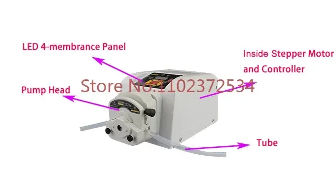 JIHPUMP 110v 220v High Quality Small Peristaltic Pump Water Liquid Dosing Hose Pumps Pumping Machine Controller Market Price