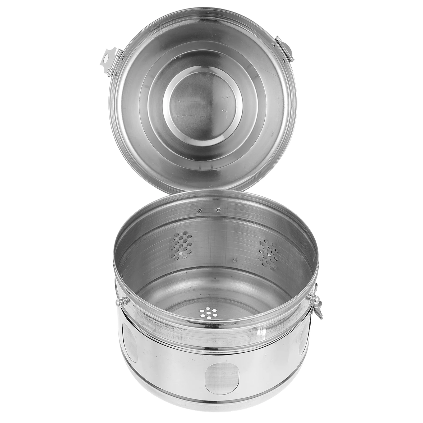 

Stainless Steel Jar Cotton Ball Holder Dressing Box Gauze Storage Salon Medical Use Anti Rust Container Long Life