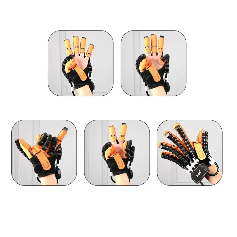 Guantes de mano robóticos para terapia de accidente cerebrovascular, ejercitador de mano, guantes de Robot de rehabilitación