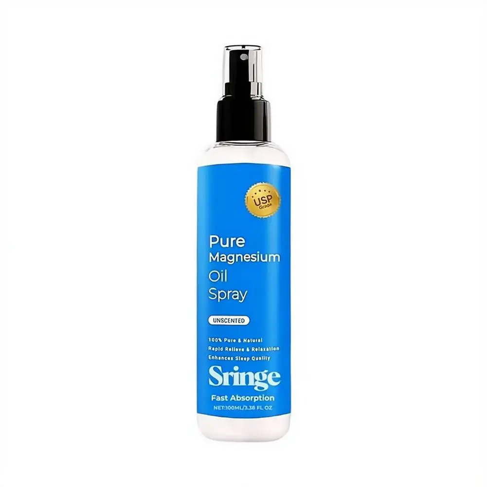 Organic Magnesium Oil Spray Promote Calm Better Sleep Relaxation Nourishing Smoothing Soften Relieve Muscle Body Care Best Gifts
