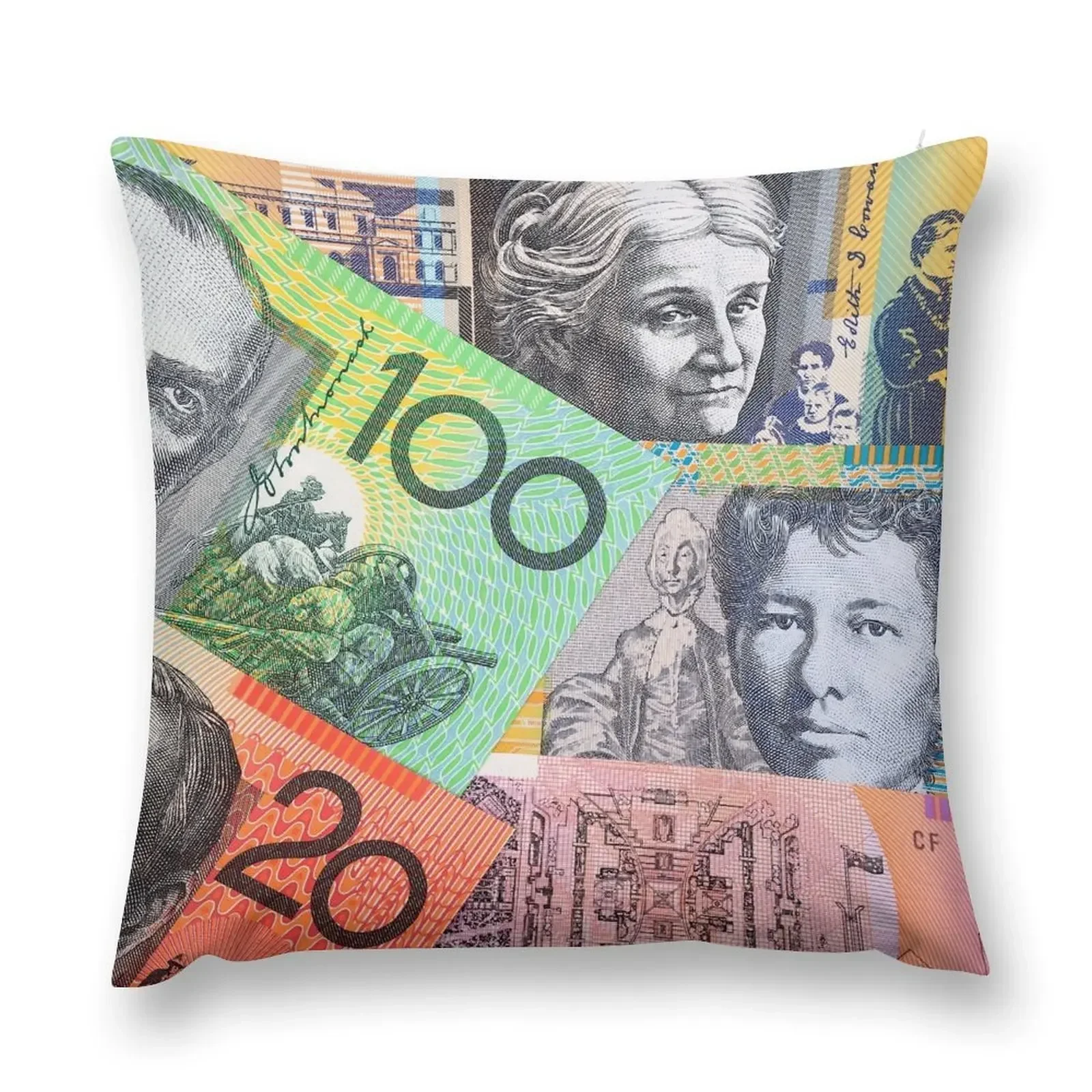 Australian Dollars Throw Pillow Pillow Cases christmas ornaments 2025 christmas supplies Plaid Sofa pillow