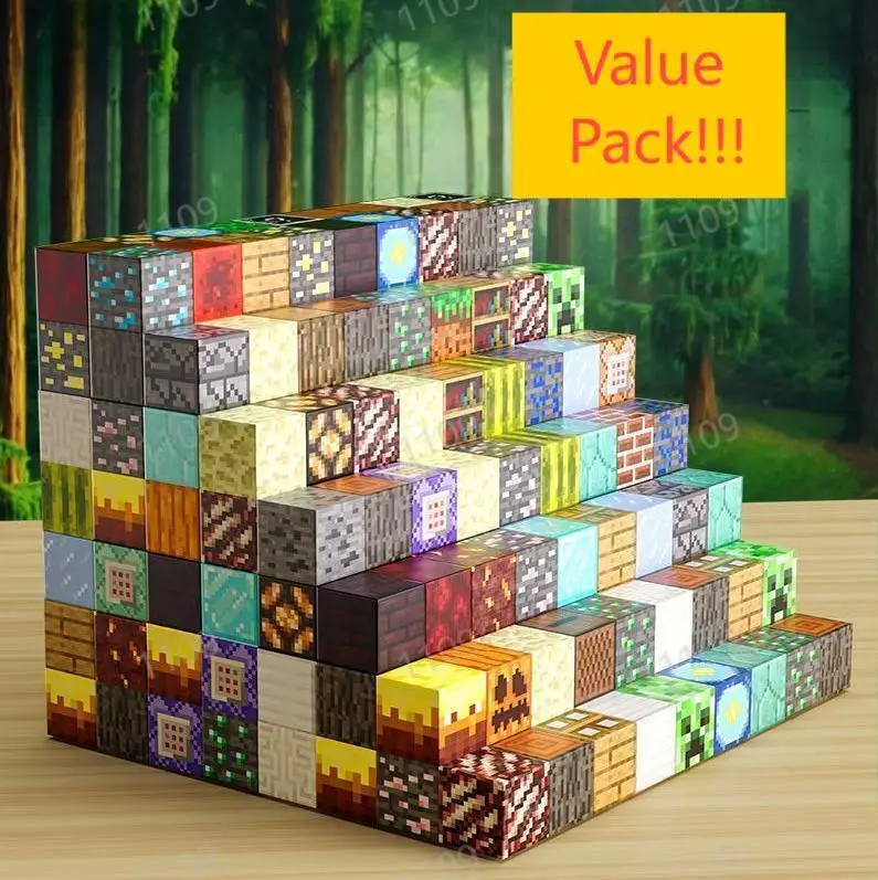 200P Upgrades Magnetic Building Blocks World Cube Magnets World Kids 3 + DIY model kids dry the best Montessori sensory toy gift