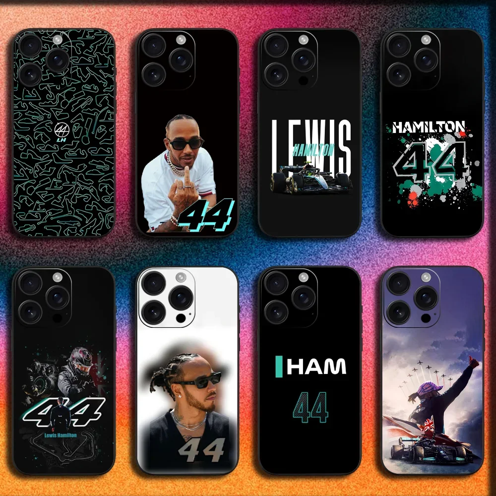 

44 L-Lewis Hamilton Phone Case For iPhone 16,15,14,13,12,11,Pro,XS,Max,XR,Plus,SE,Mini Soft Black Cover