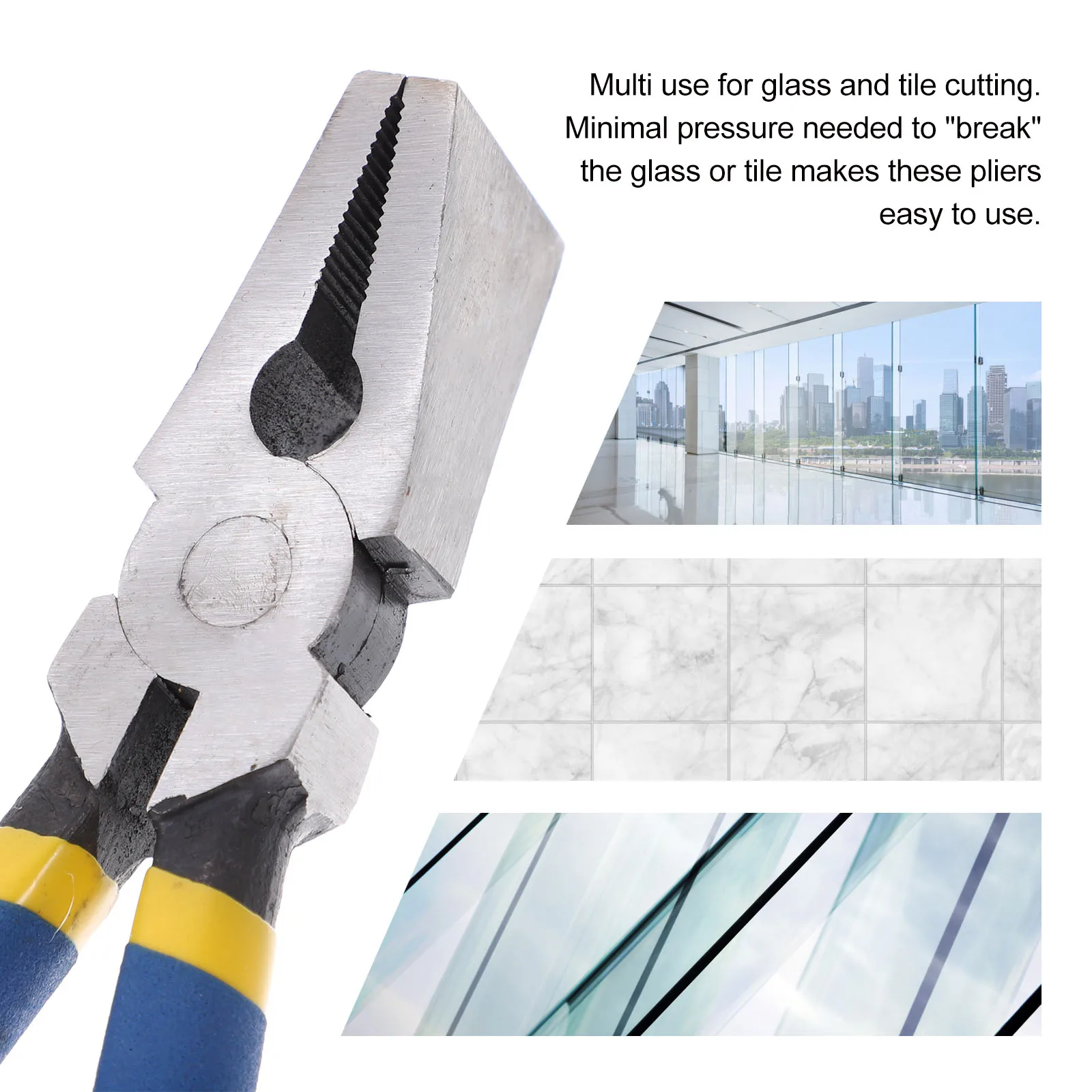 

High Carbon Steel Glass Pliers Tile Durable Long Lasting Multi Function Household Professional Tool