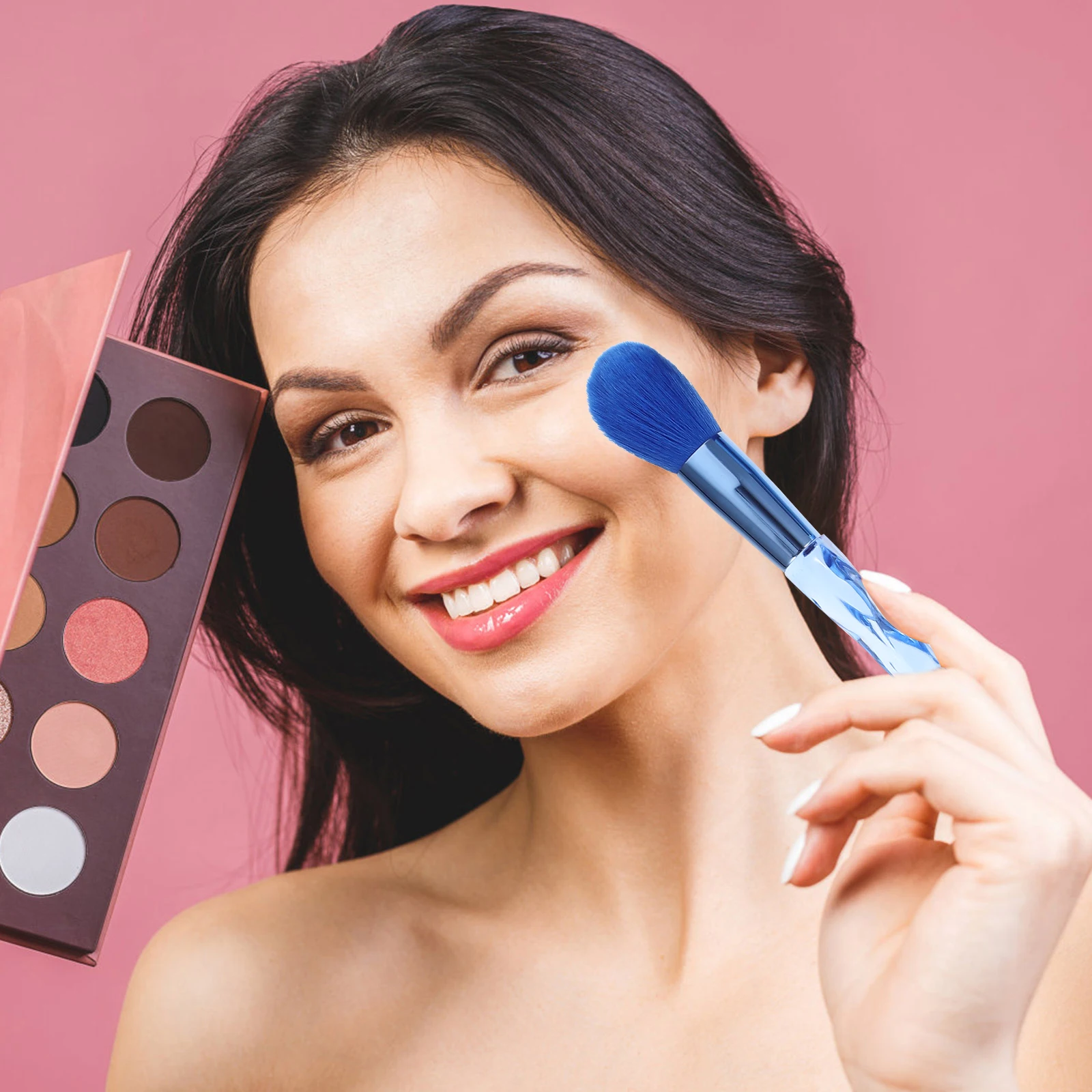 

10pcs Premium Makeup Brush Set Professional Face Powder Eyeshadow Foundation Brushes Plastic Handle Durable Portable Beauty