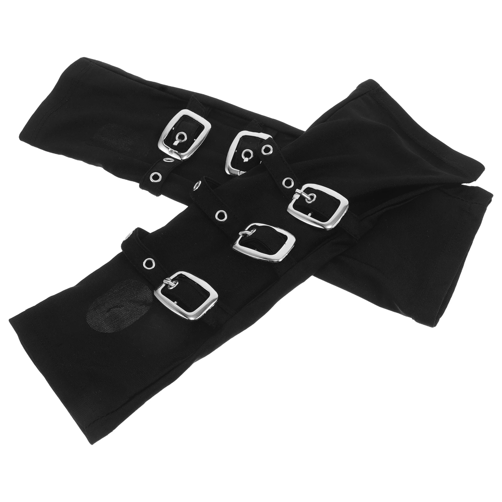 

Punk Party Gloves for Women Black Decorative Punk Style Festival Accessories Cosplay Black Fingerless Gloves Props