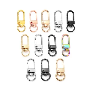 10pcs/lot Colorful Lobster Clasp Hooks Gold Color Silver Plated DIY Jewelry Making Findings for Keychain Neckalce Bracelet