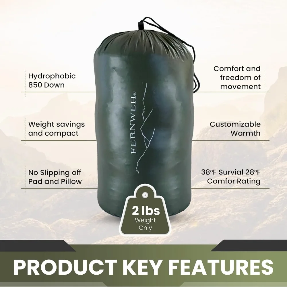 Ultralight Down Quilt Sleeping Bag 2