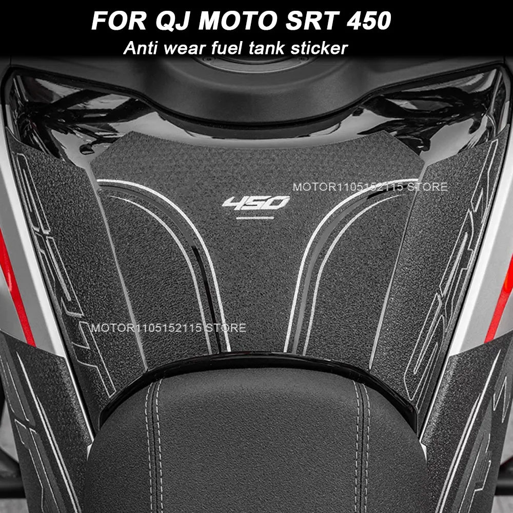3D Motorcycle Tank Pad Sticker Protector Anti wear fuel tank sticker For QJMOTO QJ SRT 450 qj moto srt450