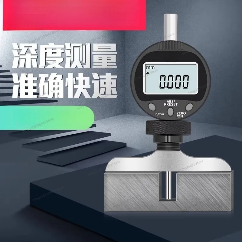 For Digital Depth Meter 0-30mm Electronic Depth Percentile Meter Mechanical Pointer Depth Gauge
