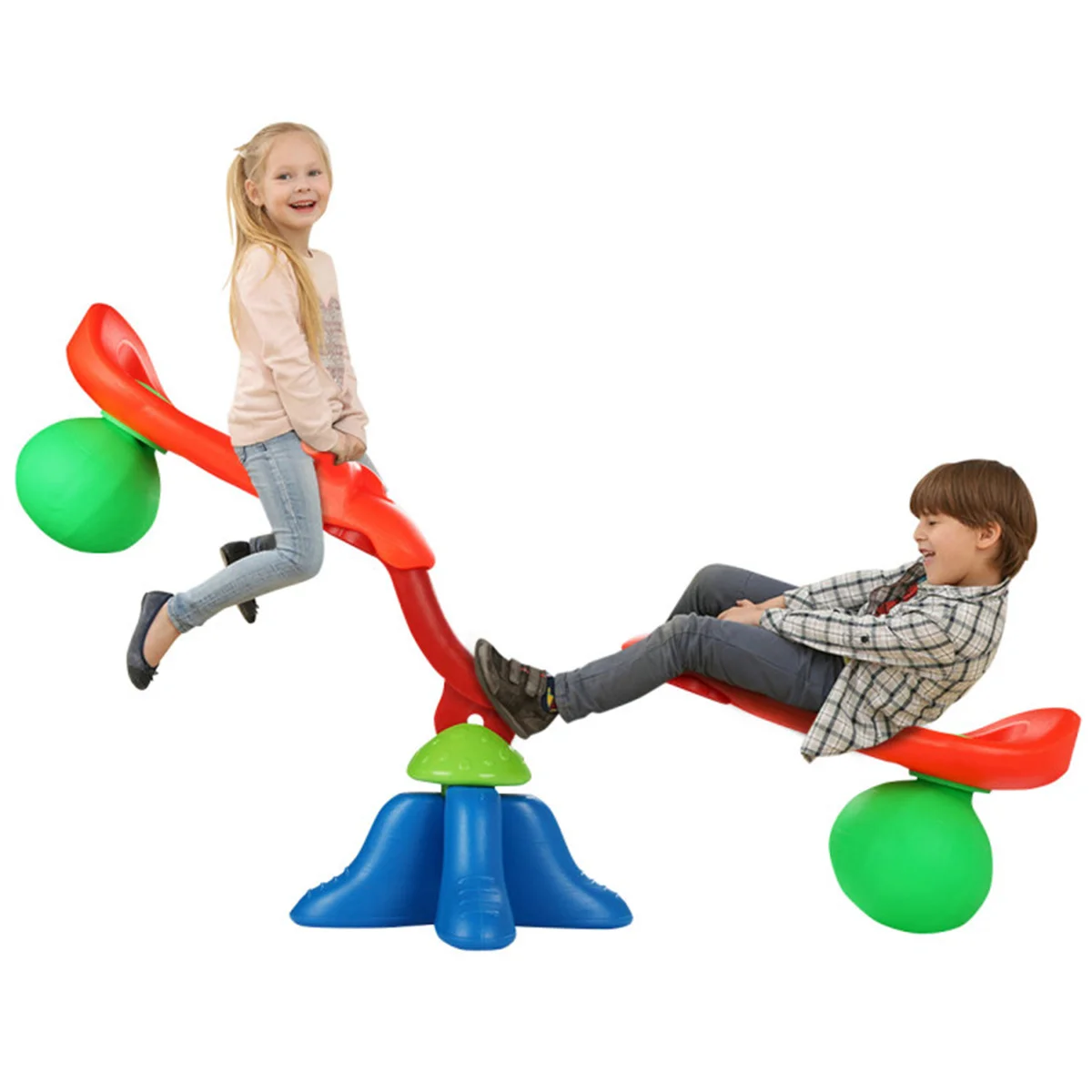 Spinning Teeter Toy，Kid's Seesaw 360 Degree Spinning Teeter