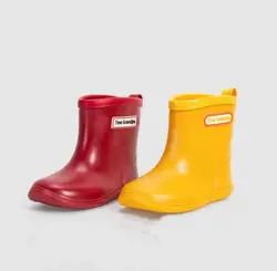 Fashion New Children Rain Shoes for Boys Girls Waterproof PVC Soft Rubber Non Slip Toddler Kids Mid-Calf Rainboots