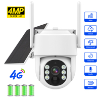 5MP 3G/4G LTE PT Camera 4K 8MP Cellular Wireless Outdoor Security Camera Smart Detection Battery Solar Powered IP Cameras