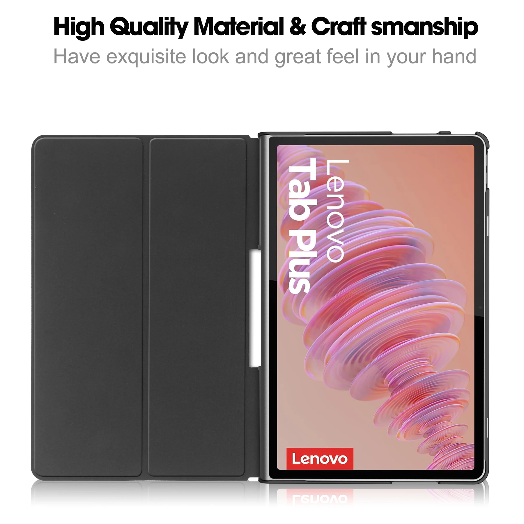 Painted Case For Lenovo Tab Plus 2024 11.5 inch Stand Cover Shockproof Light Weight Hard PC Luxury PU Leather Colourful Funda