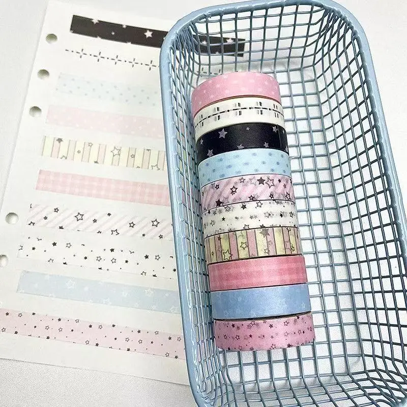 4PC Japanese Paper Tape Cream Strawberry Cake Hand Account Base DIY Material Collage Basic Tape Sticker Decoration Prop Gift