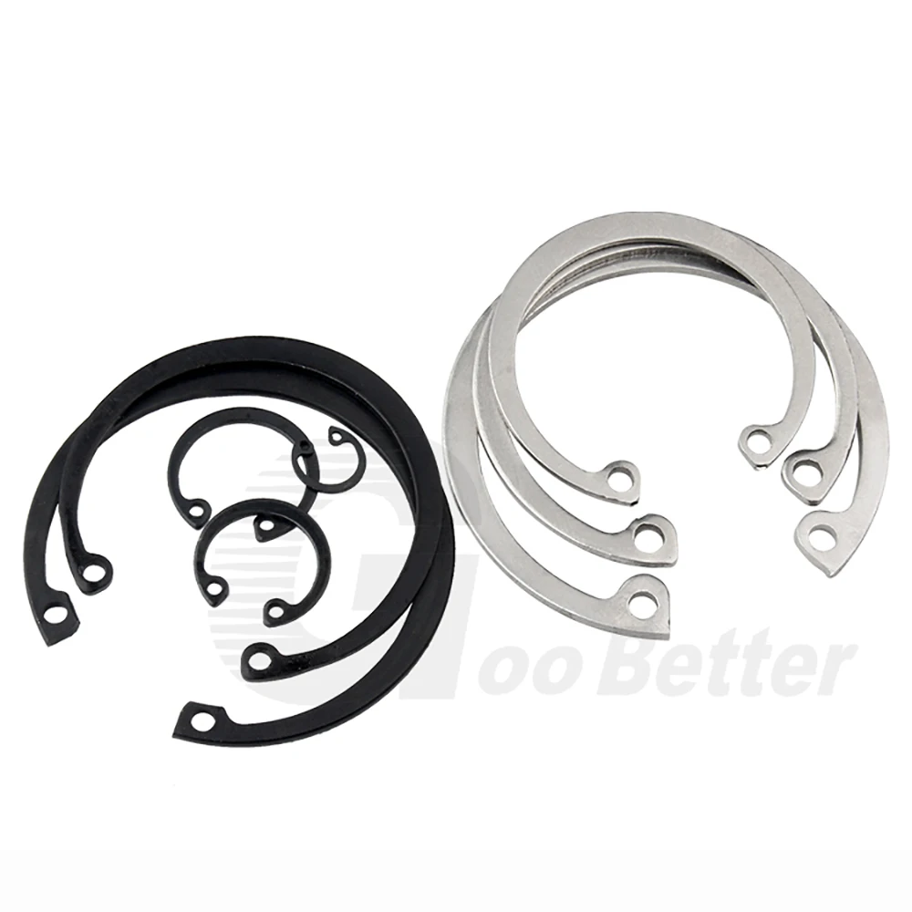 C-clip Circlips Washers M6 M7 M8 M9 M10 M11 M12 M13-M90 Elastic Retaining Ring Clip Snap Ring C Type Circlip for Bearing Shaft