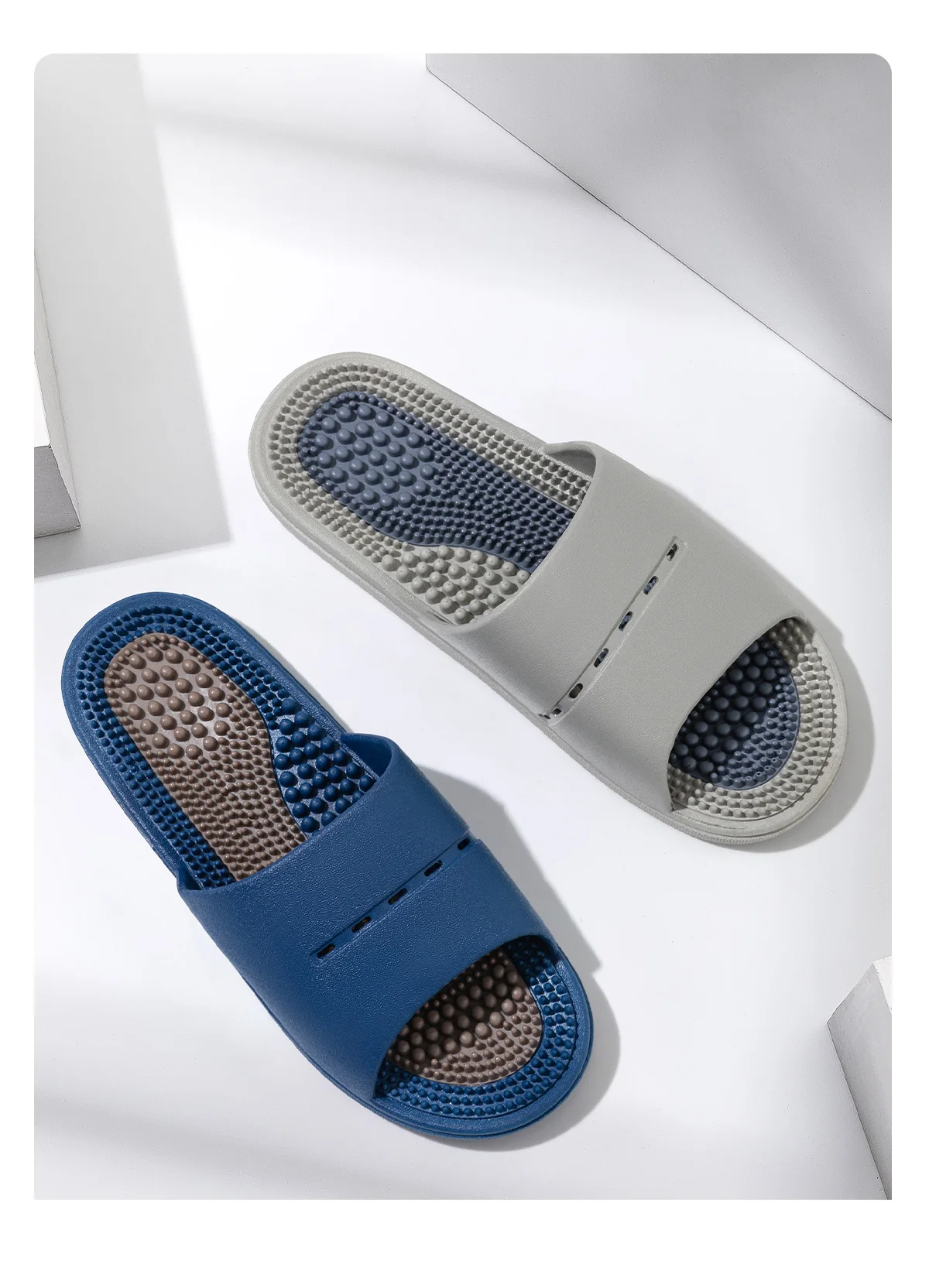 PVC Unisex Hausschuhe Massage Wellness Home Hausschuhe Bequeme atmungsaktive Hausschuhe – Detail 13
