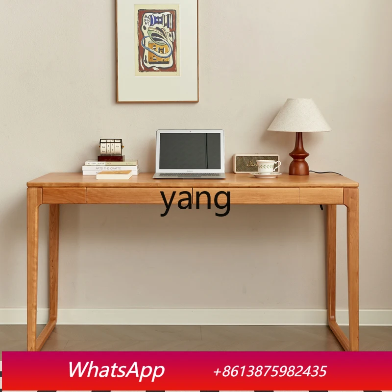 MM household simple solid wood desk study table home office small apartment study computer desk
