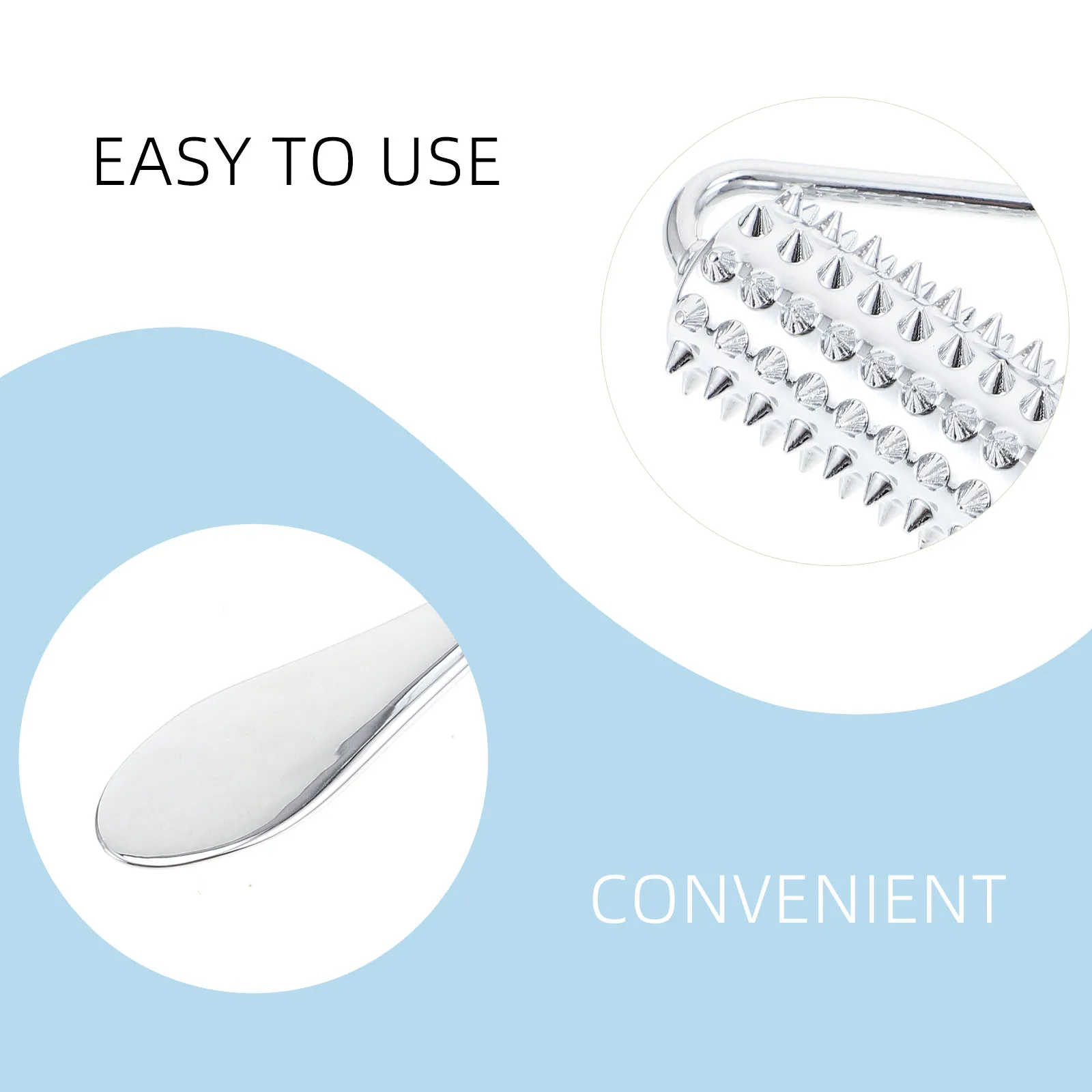 

Roller Eye Cream Stick Massage Metal Spoon Beauty Applicator Scroll Wheel