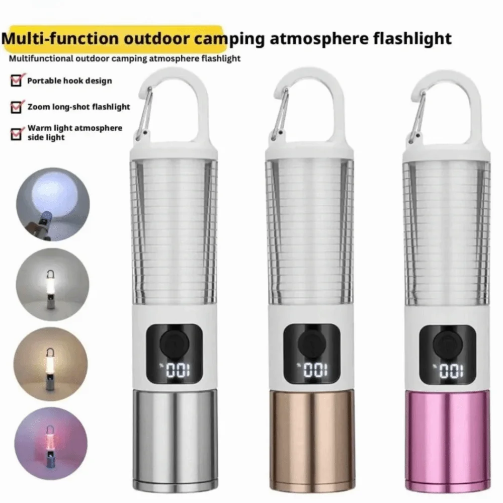 Aluminum Alloy Camping Flashlight Super Bright LED Long Lasting Battery Outdoor LED Lamp IP Waterproof Grade Camping Lantern