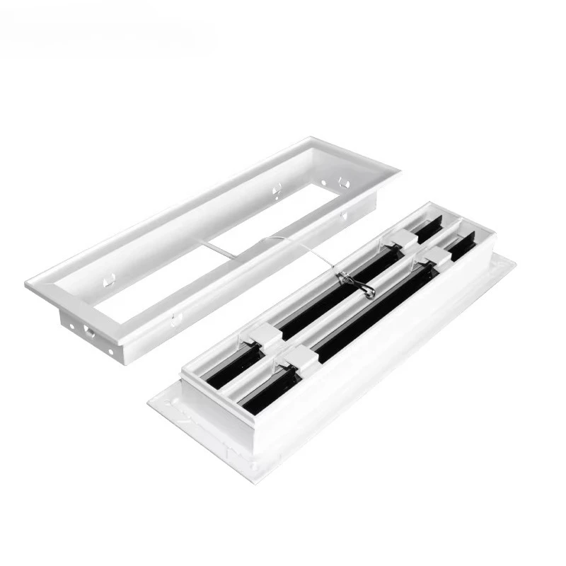 HVAC Aluminum Removable Linear Groove Diffuser Adjustable Air Conditioning Grille with Safety Cable