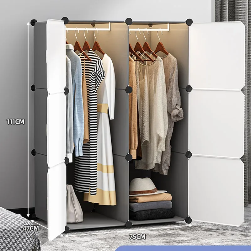 Organizer Storage Wardrobe Partitions Living Room Plastic Wardrobe Minimalist Modern Space Saving Guarda Roupa Salon Furniture