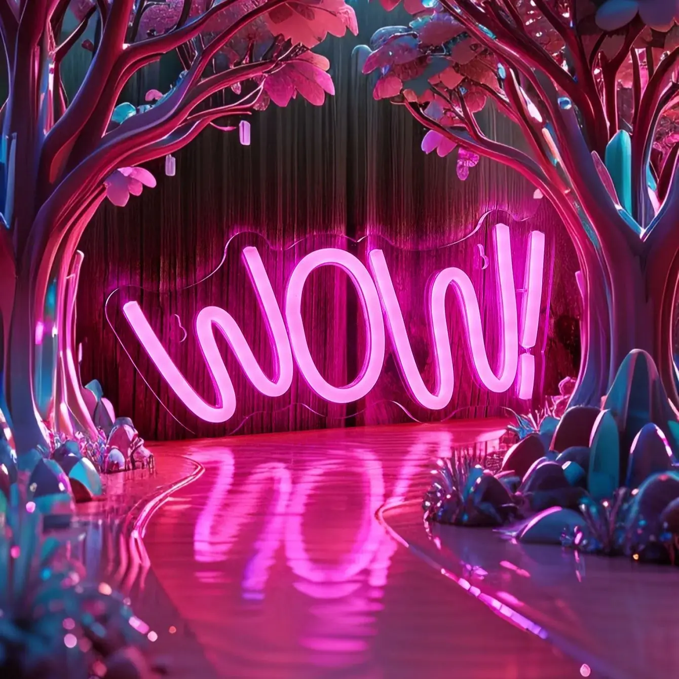 Chi-buy LED Neon wow USB Powered Neon Signs Dekorasi Lampu Tanda Hadiah Ulang Tahun Seni Dinding Untuk Kamar Tidur Ruang Bar Toko