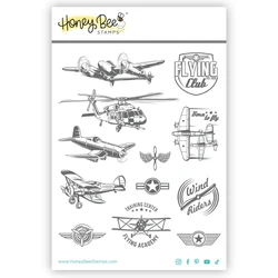 Born To Fly Plane Clear Stamps Cutting Dies for New June 2024 Scrapbooking Paper Making Bee Frame Craft Card