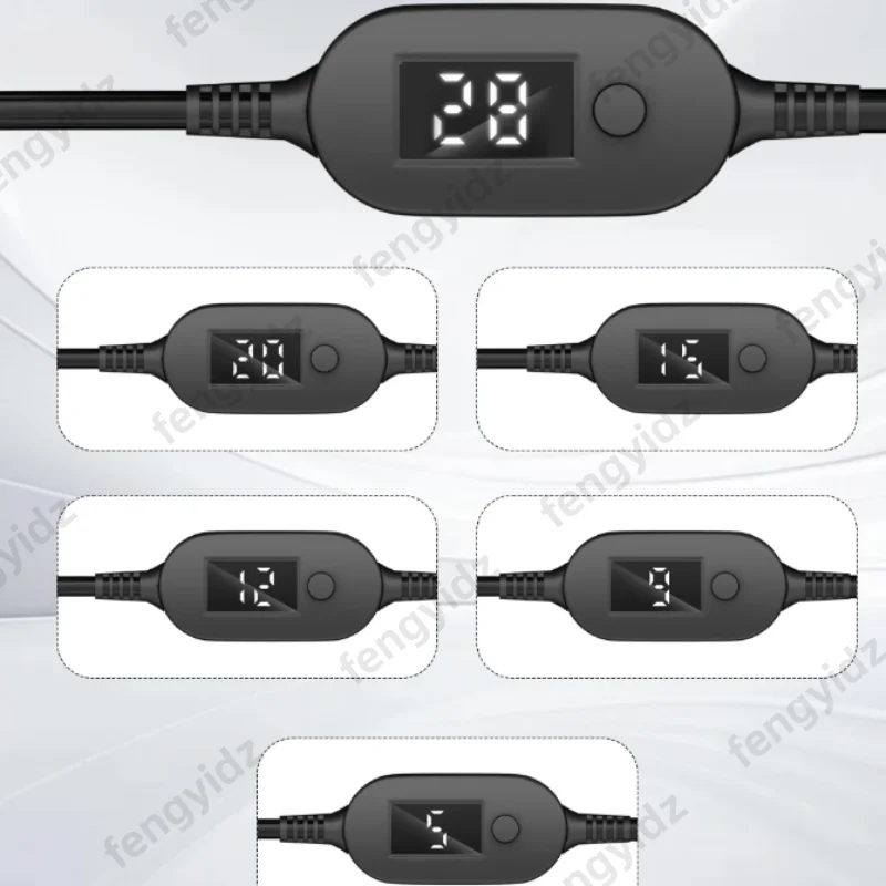 65W 90W 1​40W Type C USB-C PD to DC 5.5X2.5mm Power Supply Cable Cord 5V 9V 12V 15V 20V 28V Ajustable Voltage Adapter Connector