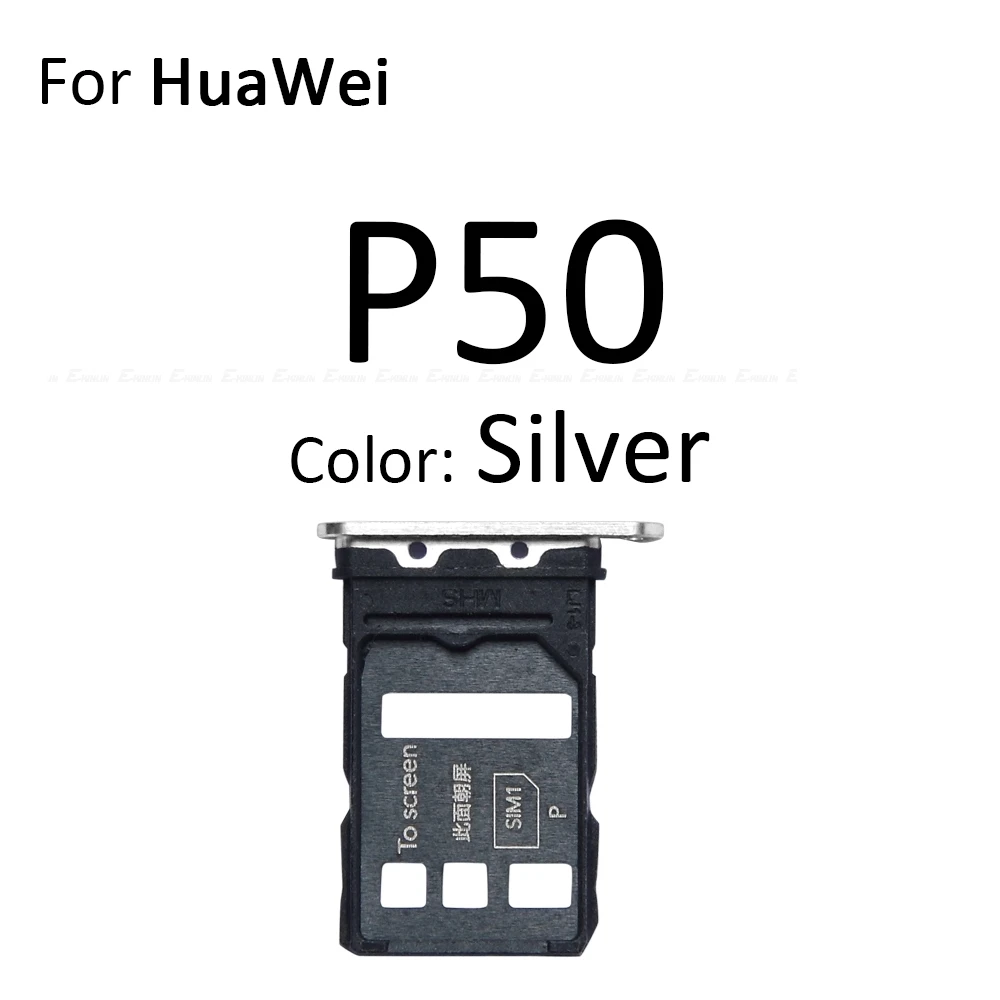 Sim Micro SD Card Socket Adapter Container Connector Holder Slot Tray Reader For HuaWei P50 P50E P60 Pro