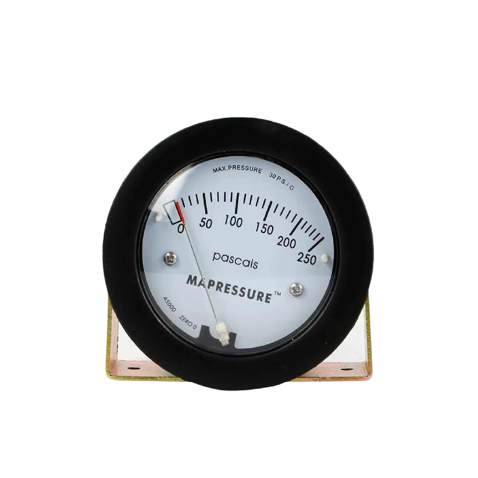 Air Differential Pressure Meter TE5000 0-250Pa Mini Size Easy to Mounting Pointer -68 ~ 103KPa Air Differential Pressure Gauge