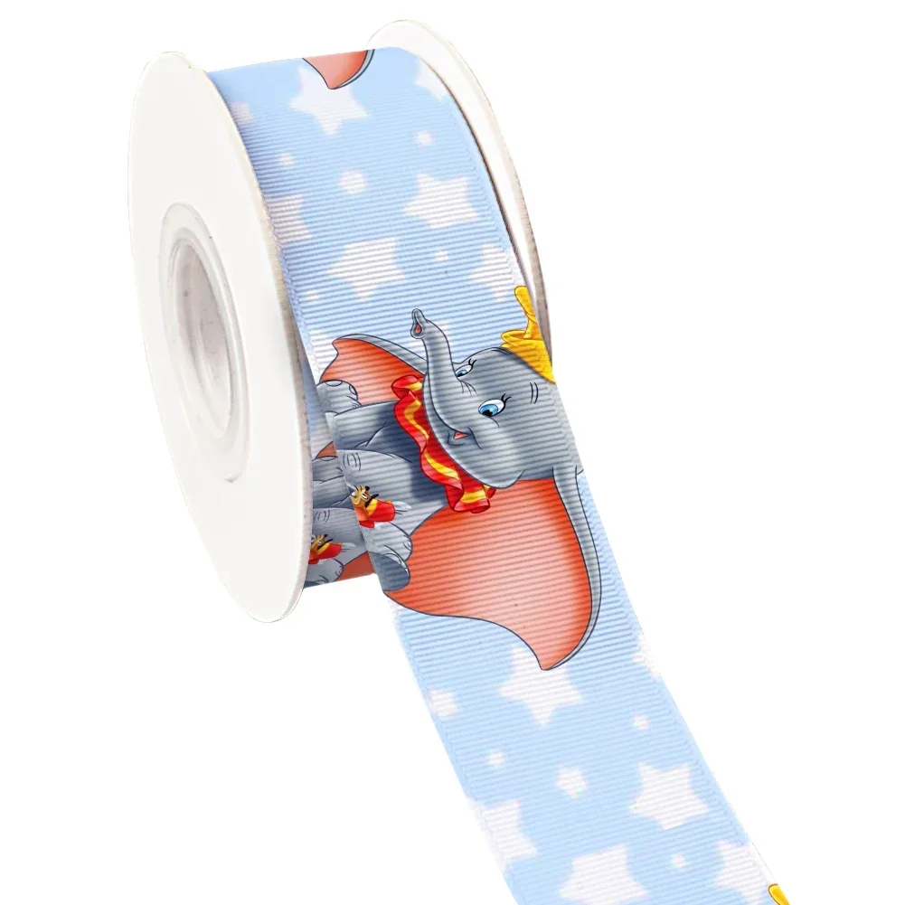 10 jardów Śliczna kreskówka Disney Dumbo Grosgrain Wstążka do kokardek do włosów DIY Materiały do rękodzieła Materiały do rękodzieła