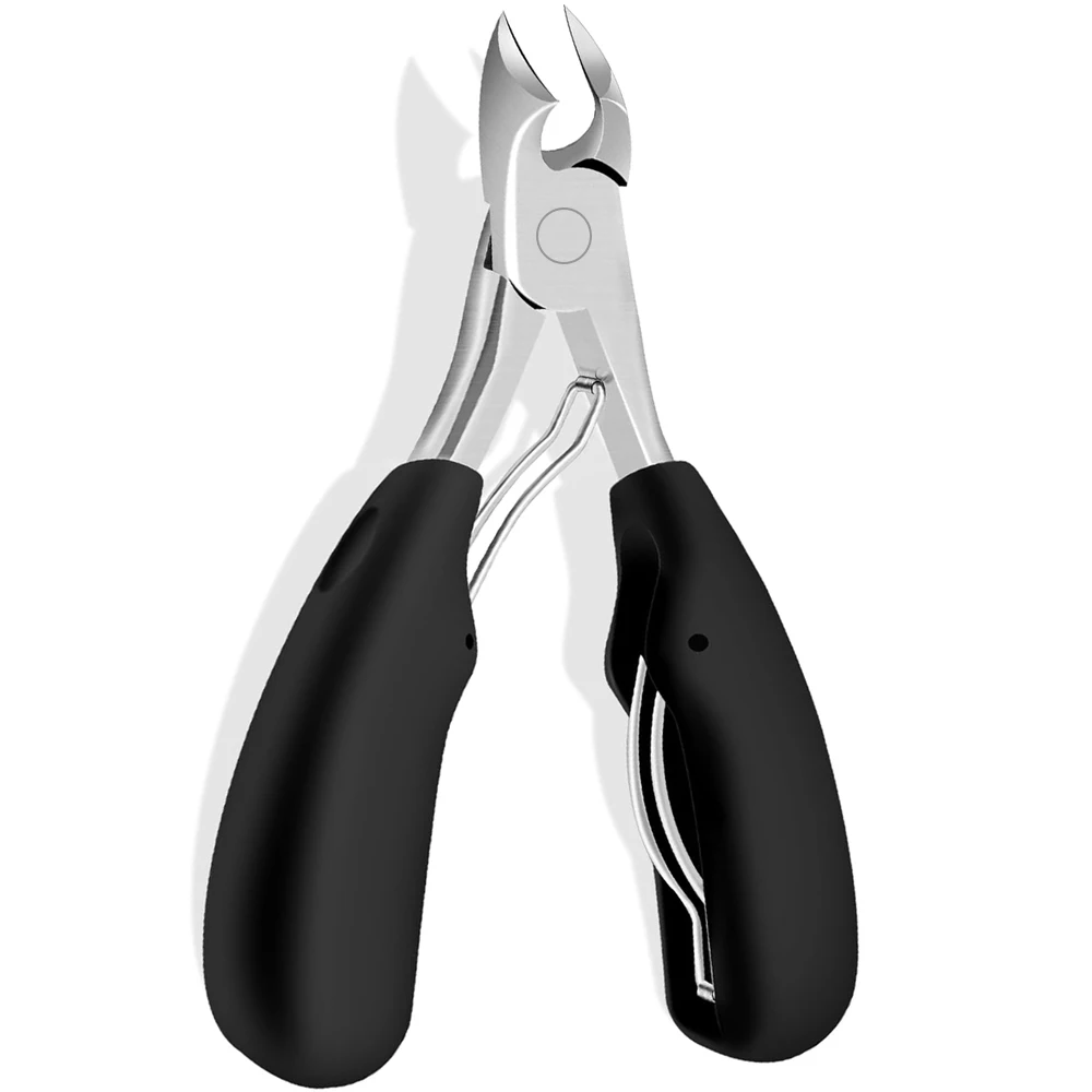 1 قطعة المهنية سميكة نام تو مسمار كليبرز باديكير مسمار القواطع المتقلب شفرة منحنية أداة تهذيب #5