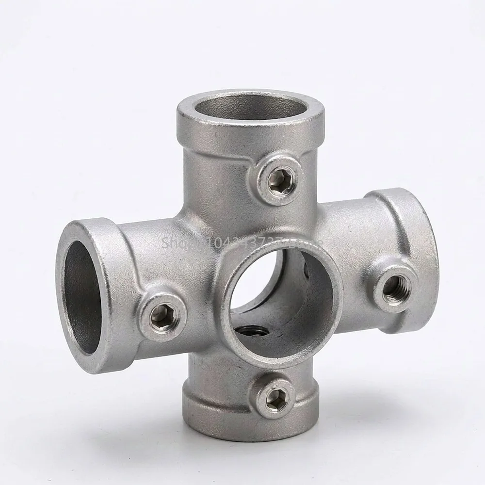 Aluminum Alloy Pipe Connector Fittings 20/25/32mm Round Tube Frame Joint Elbow Tee Cross for DIY Rack