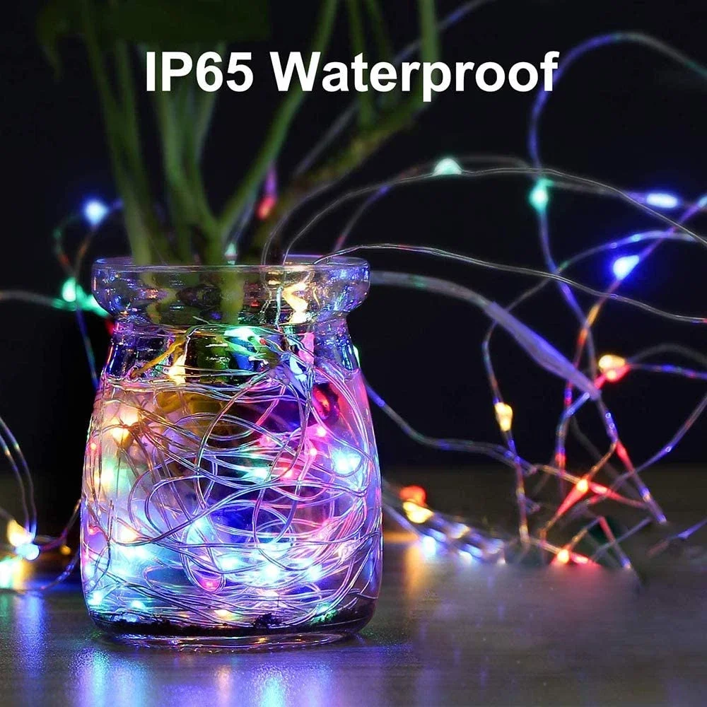 Koperdraad Warm Wit Led Kerstverlichting USB Led String Light Outdoor Decoratie Kerstverlichting