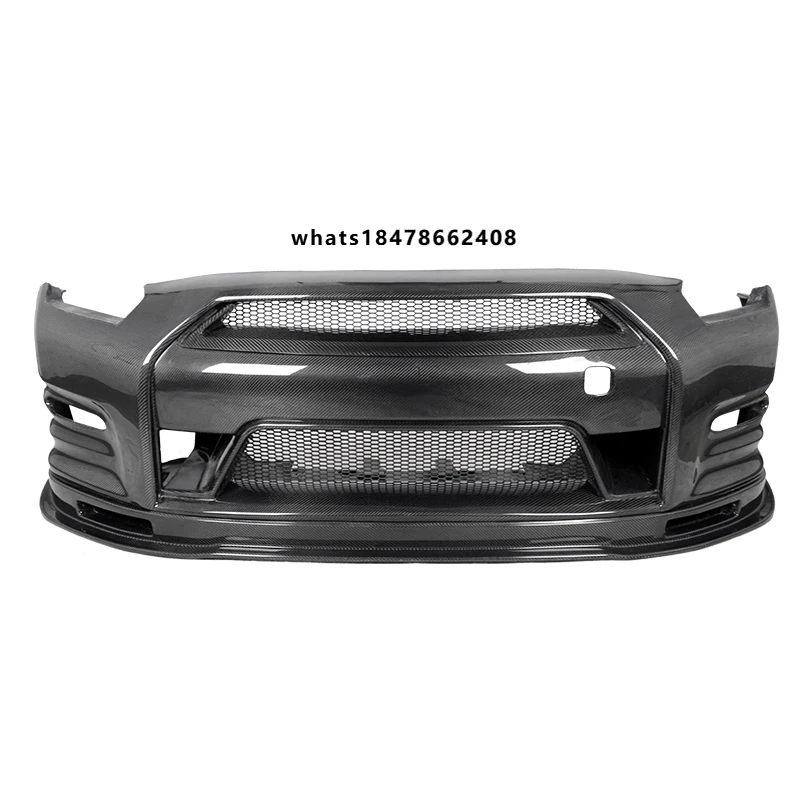 Carbon Fiber Front Bumper for GTR R35 OEM Style/ Nismo Style/ Top Secret Style - Available in Wet & Dry Carbon