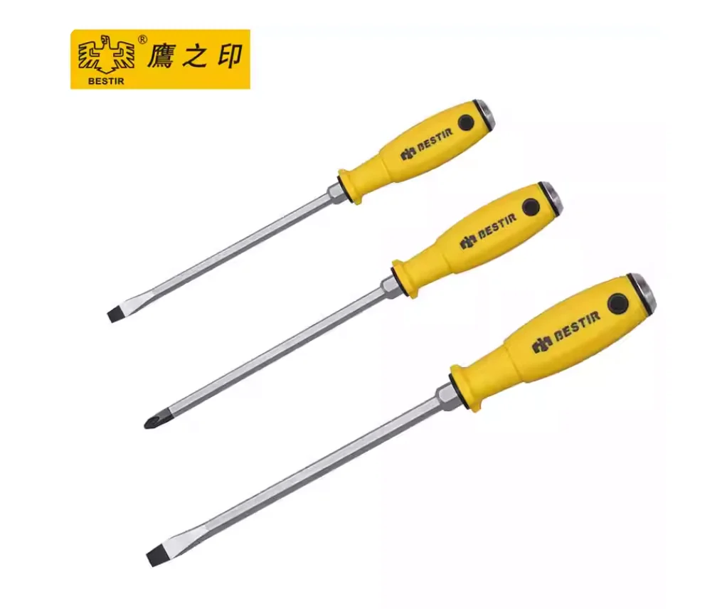 BESTIR tool 6.3x100mm 8x200mm CR-Mo slotted phillips Through-core screwdriver Environmentally friendly and oil resistant
